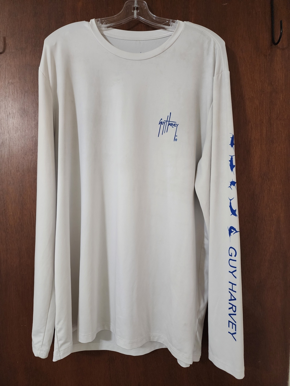 Guy Harvey Men's WORK Long Sleeve Shirt  (stains)